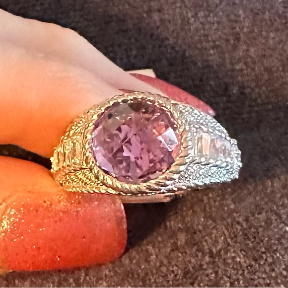 Judith Ripka amethyst ring - Picture 2 of 7